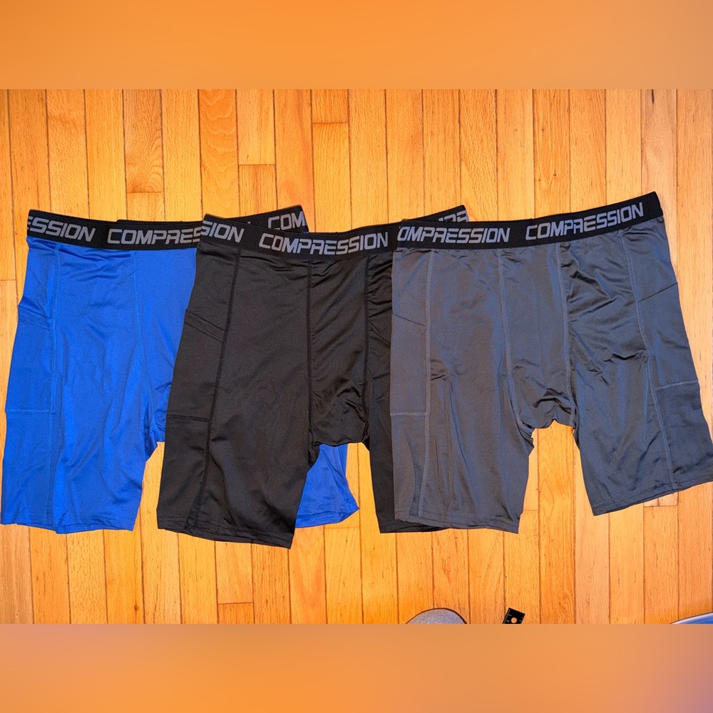 New 3 pack Men’s Holure Compression briefs size 3XL poly spandex gym casual
